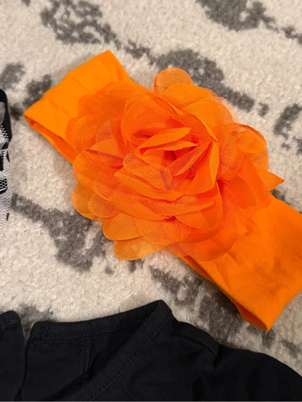 Goodlad Halloween Glittery Tutu Dress with Coordinating Headbands 12m